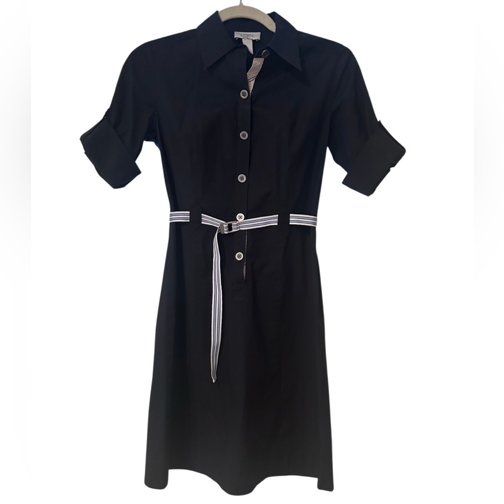 LOFT Belted Shirt Dress Size 0 Petite